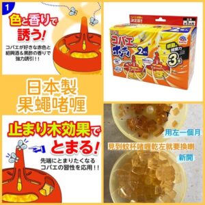 日本 Earth Chemical吸蚊滋吸烏蠅啫喱 （1盒2個入）